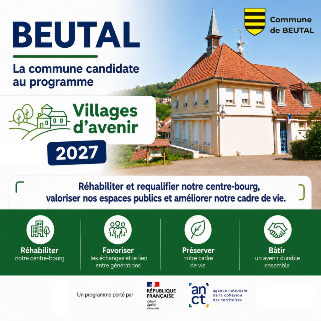 La commune candidate au programme Villages d'avenir 2027